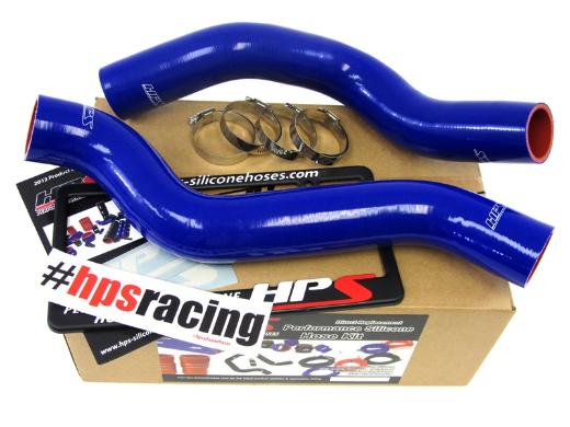 HPS Blue Silicone Radiator Hose Kit Coolant - Blue