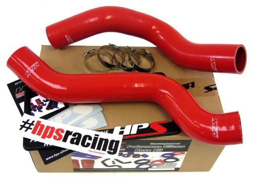 HPS Red Silicone Radiator Hose Kit Coolant - Red