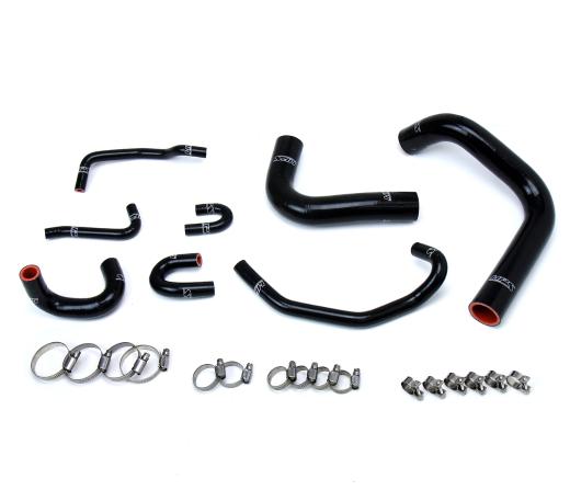 HPS Black Silicone Radiator Hose Kit Coolant - Black