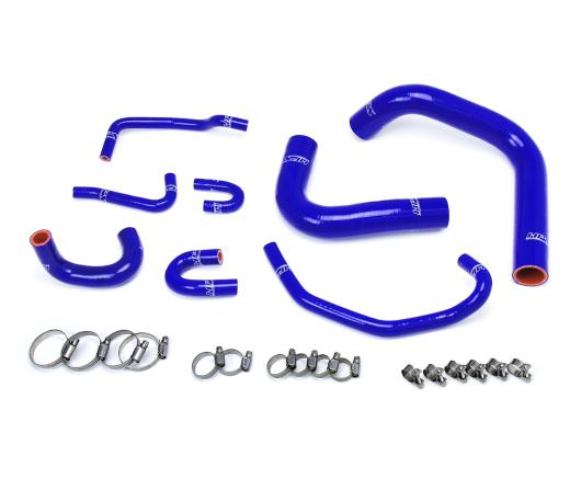 HPS Blue Silicone Radiator Hose Kit Coolant - Blue