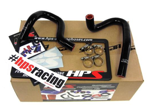 HPS Black Silicone Heater Coolant Hose Kit - Black