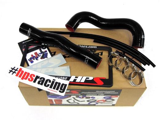 HPS Black Silicone Radiator Hose Kit Coolant - Black