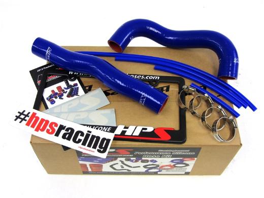 HPS Blue Silicone Radiator Hose Kit Coolant - Blue