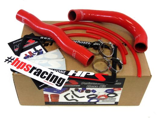 HPS Red Silicone Radiator Hose Kit Coolant - Red