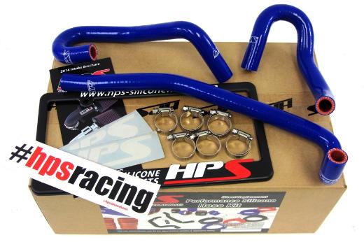 HPS Blue Silicone Heater Coolant Hose Kit - Blue