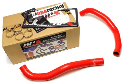 HPS Red Silicone Radiator Hose Kit Coolant - Red