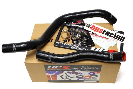 HPS Black Silicone Radiator Hose Kit Coolant - Black