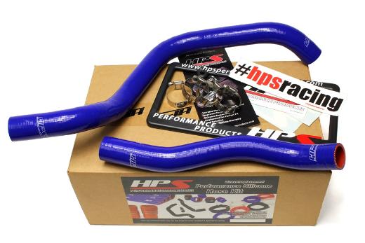 HPS Blue Silicone Radiator Hose Kit Coolant - Blue