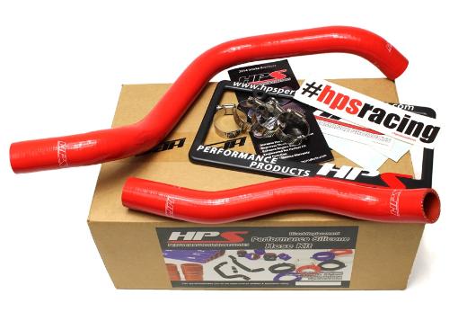 HPS Red Silicone Radiator Hose Kit Coolant - Red