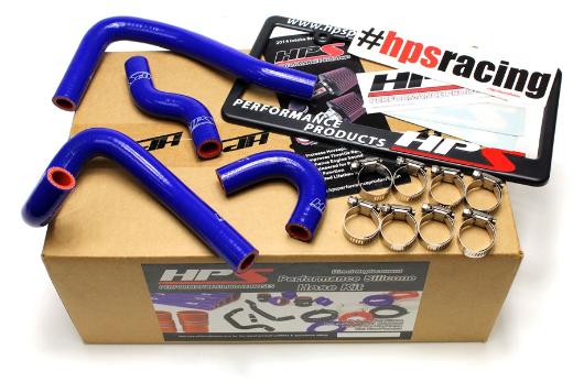 HPS Blue Silicone Heater Coolant Hose Kit - Blue