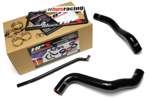 HPS Black Silicone Radiator Hose Kit Coolant - Black