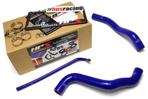 HPS Blue Silicone Radiator Hose Kit Coolant - Blue