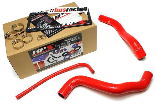 HPS Red Silicone Radiator Hose Kit Coolant - Red