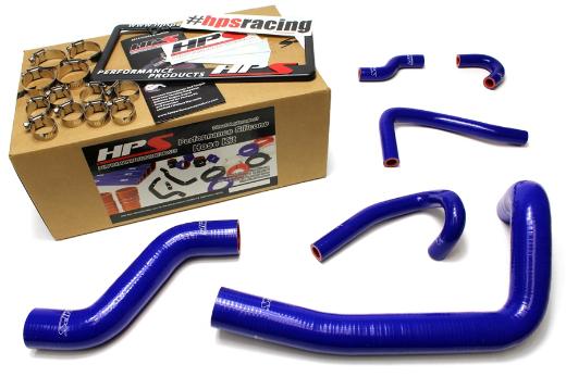 HPS Blue FD3S Silicone Radiator + Heater Hose Kit Coolant - Blue