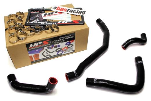 HPS Black 3SGTE Silicone Rear Engine Radiator Hose Kit Coolant - Black