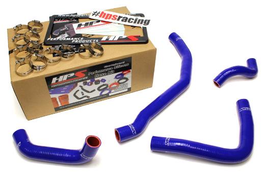 HPS Blue 3SGTE Silicone Rear Engine Radiator Hose Kit Coolant - Blue