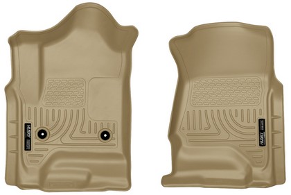 Husky Floor Liners - Front, Tan