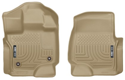 Husky Floor Liners - Front, Tan