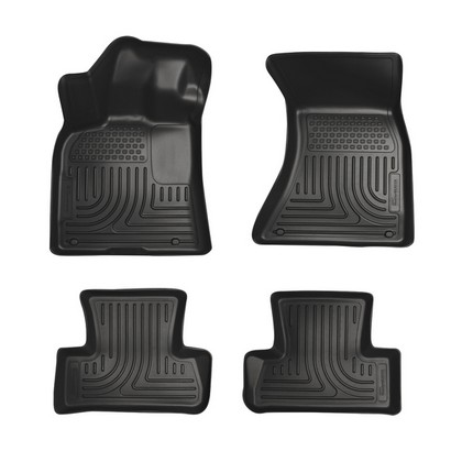 Husky Floor Liners - Front & 2nd Seat (Footwell Coverage), Black