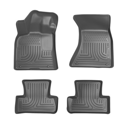 Husky Floor Liners - Front & 2nd Seat (Footwell Coverage), Grey