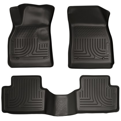 Husky Floor Liners - Front & 2nd Seat (Footwell Coverage), Black