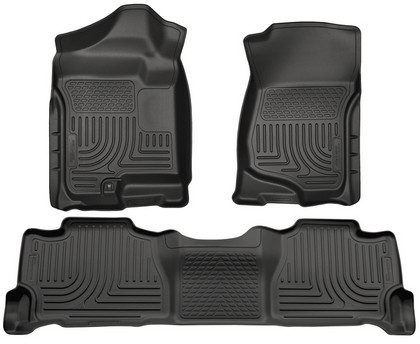 Husky Floor Liners - Front & 2nd Seat (Footwell Coverage), Black