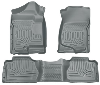 Husky Floor Liners - Front & 2nd Seat (Footwell Coverage), Grey