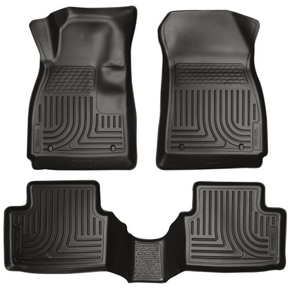 Husky Floor Liners - Front & 2nd Seat (Footwell Coverage), Black