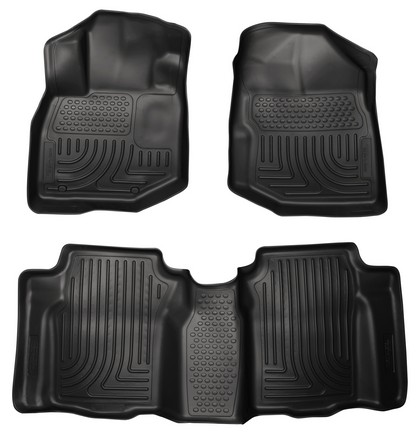 Husky Floor Liners - Front & 2nd Seat (Footwell Coverage), Black