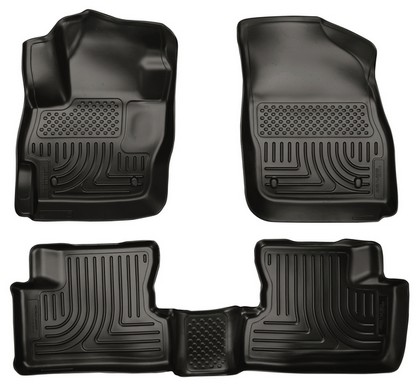 Husky Floor Liners - Front & 2nd Seat (Footwell Coverage), Black