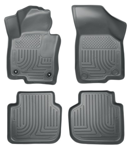 Husky Floor Liners - Front & 2nd Seat (Footwell Coverage), Grey