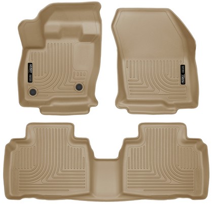 Husky Floor Liner - 2nd Seat, Front, Tan