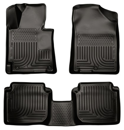 Husky Floor Liners - Front & 2nd Seat (Footwell Coverage), Black