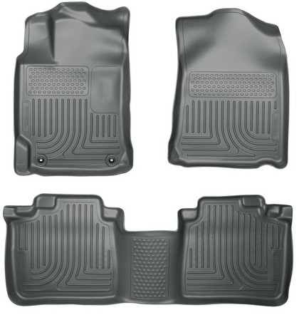 Husky Floor Liners - Front & 2nd Seat (Footwell Coverage), Grey