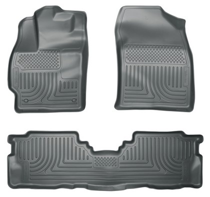 Husky Floor Liners - Front & 2nd Seat (Footwell Coverage), Grey