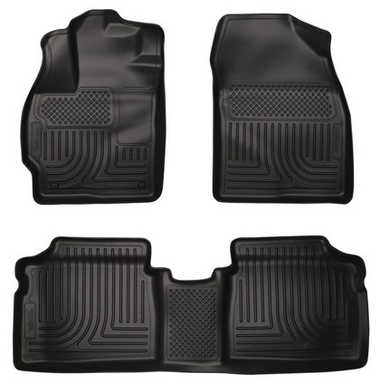 Husky Floor Liners - Front & 2nd Seat (Footwell Coverage), Black