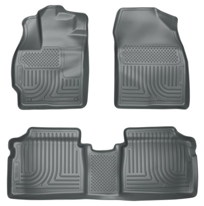 Husky Floor Liners - Front & 2nd Seat (Footwell Coverage), Grey