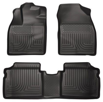 Husky Floor Liners - Front & 2nd Seat (Footwell Coverage), Black