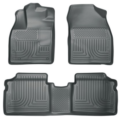 Husky Floor Liners - Front & 2nd Seat (Footwell Coverage), Grey