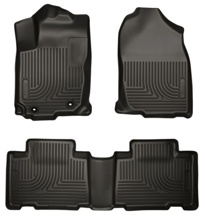 Husky Floor Liners - Front & 2nd Seat (Footwell Coverage), Black