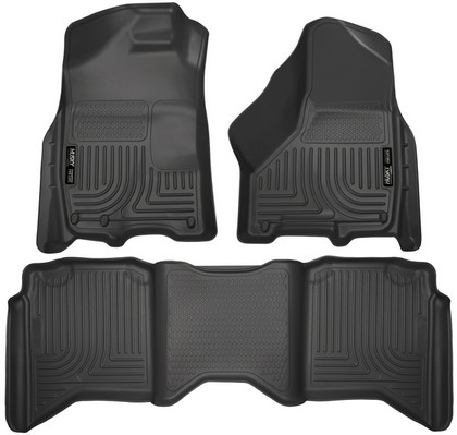 Husky Floor Liners - Front & 2nd Seat (Footwell Coverage), Black