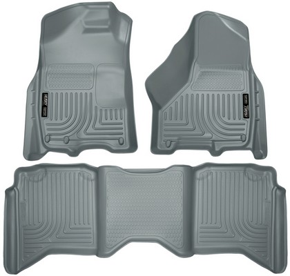 Husky Floor Liners - Front & 2nd Seat (Footwell Coverage), Grey