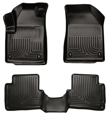 Husky Floor Liners - Front & 2nd Seat (Footwell Coverage), Black