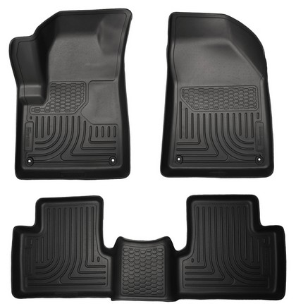 Husky Floor Liners - Front & 2nd Seat (Footwell Coverage), Black