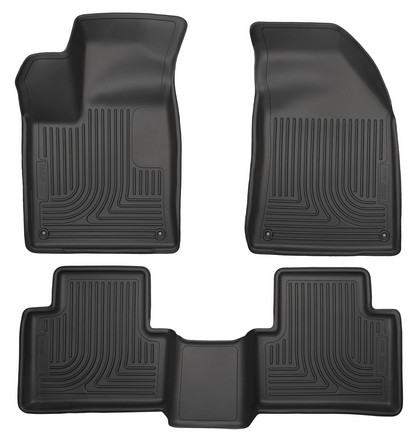 Husky Floor Liners - Front & 2nd Seat (Footwell Coverage), Black