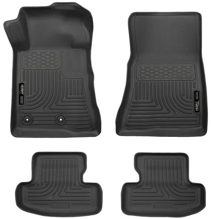 Husky Floor Liners - Front & 2nd Seat (Footwell Coverage), Black