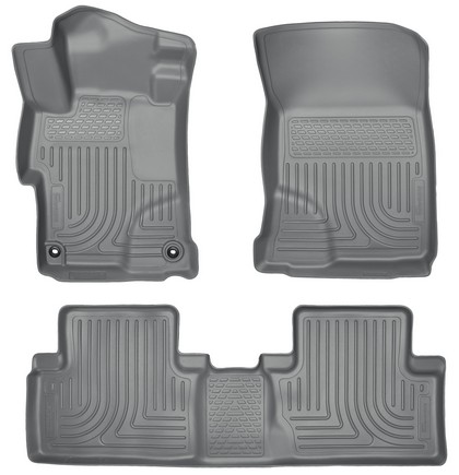 Husky Floor Liners - Front & 2nd Seat (Footwell Coverage), Grey