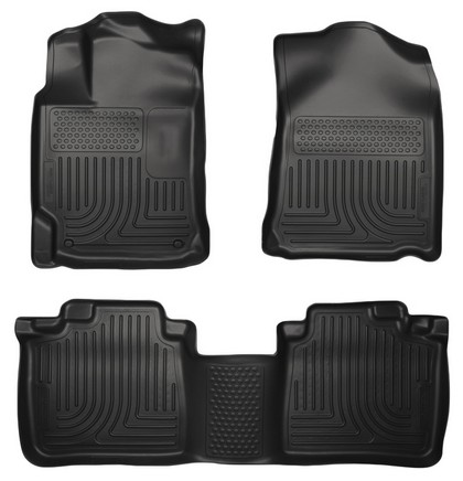 Husky Floor Liners - Front & 2nd Seat (Footwell Coverage), Black