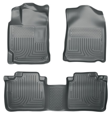 Husky Floor Liners - Front & 2nd Seat (Footwell Coverage), Grey