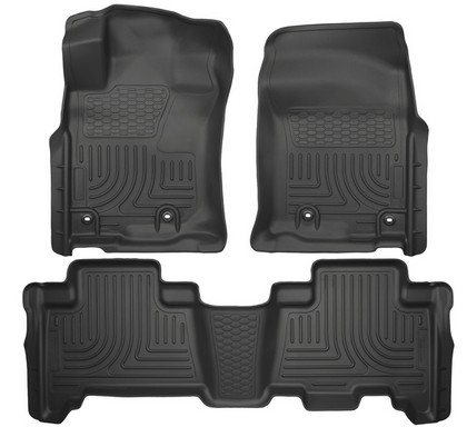 Husky Floor Liners - Front & 2nd Seat (Footwell Coverage), Black